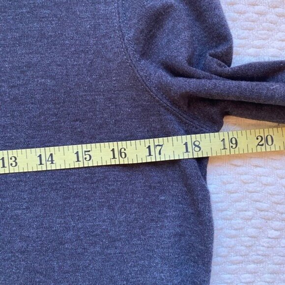 Charcoal Gray Long Sleeve Mock Turtleneck Top By Speculation Size S - Picture 4 of 5